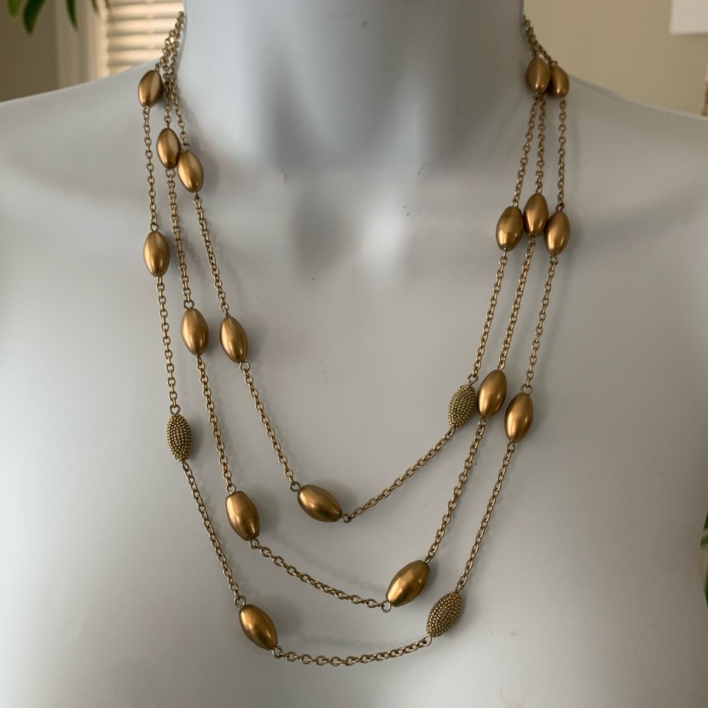 Gold Beaded Necklace